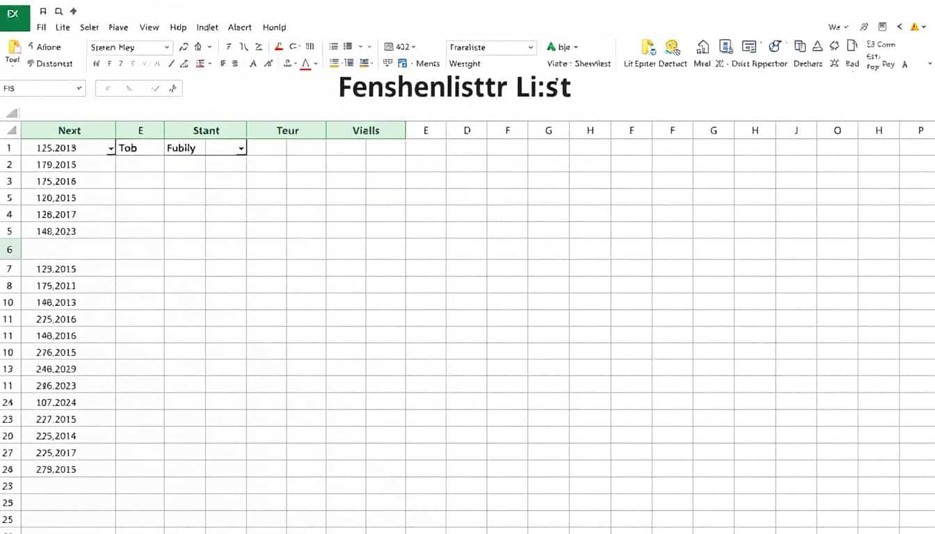 Fensterliste Excel Vorlage hier kostenlos downloaden