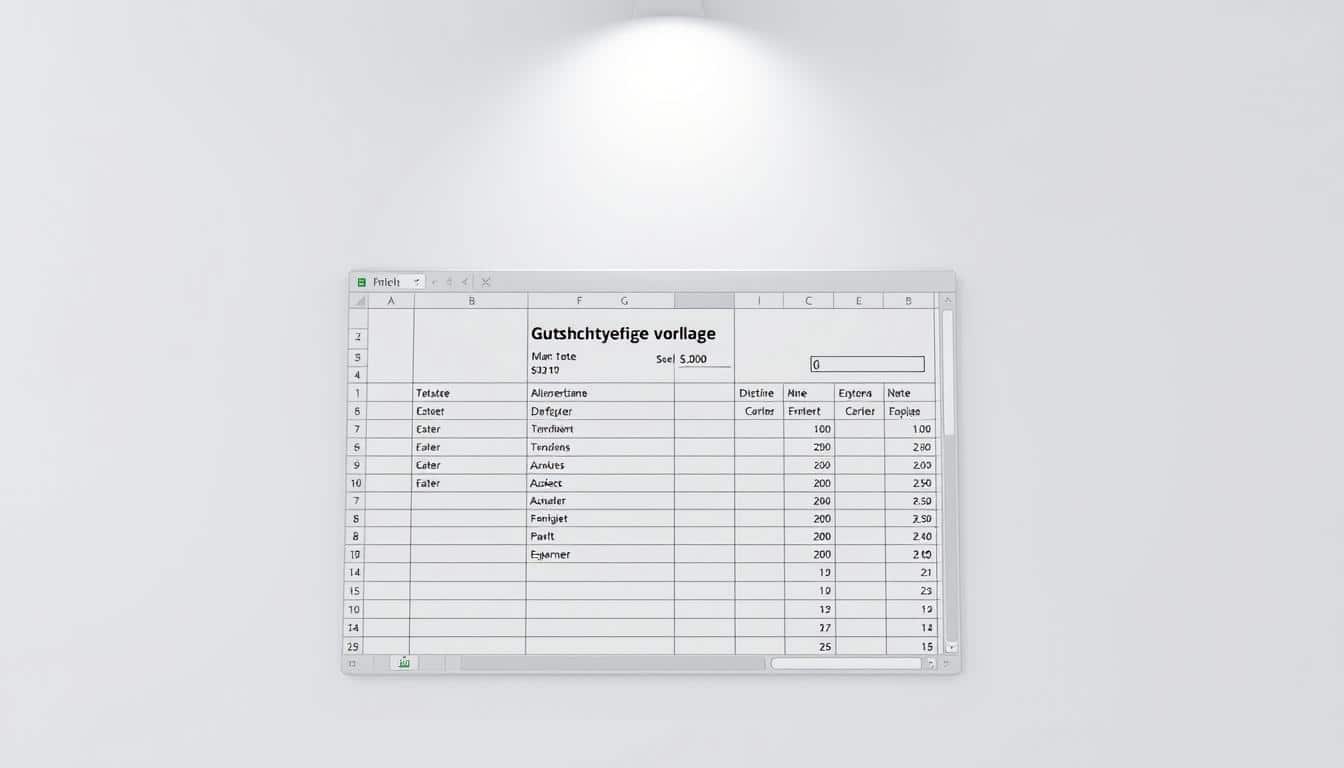 Gutschrift Excel Vorlage hier kostenlos downloaden