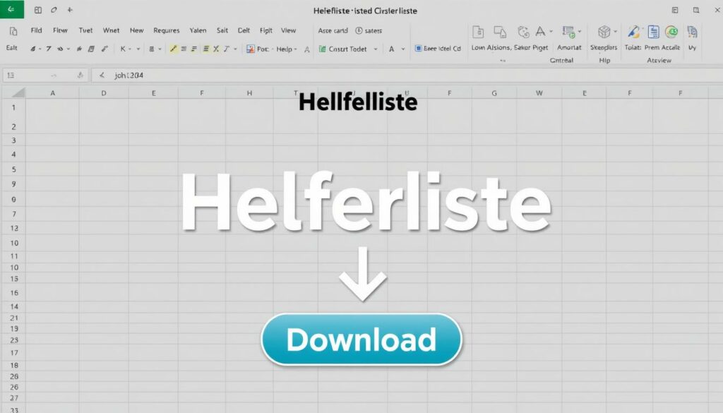 Helferliste Excel Vorlage hier kostenlos downloaden