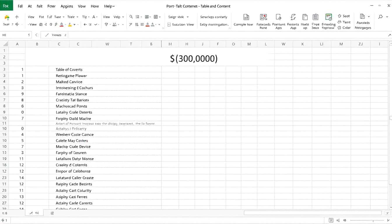 Inhaltsverzeichnis Excel Vorlage hier kostenlos downloaden