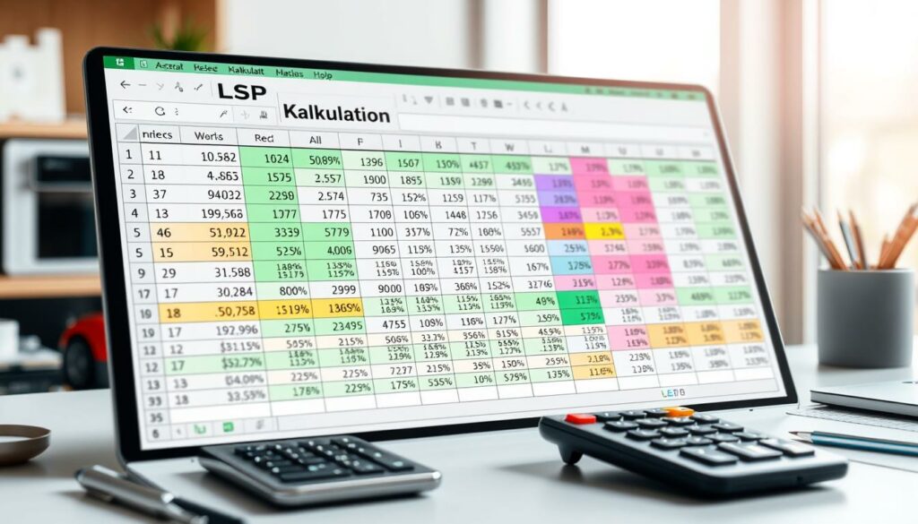 LSP Kalkulation Excel Vorlage hier kostenlos downloaden