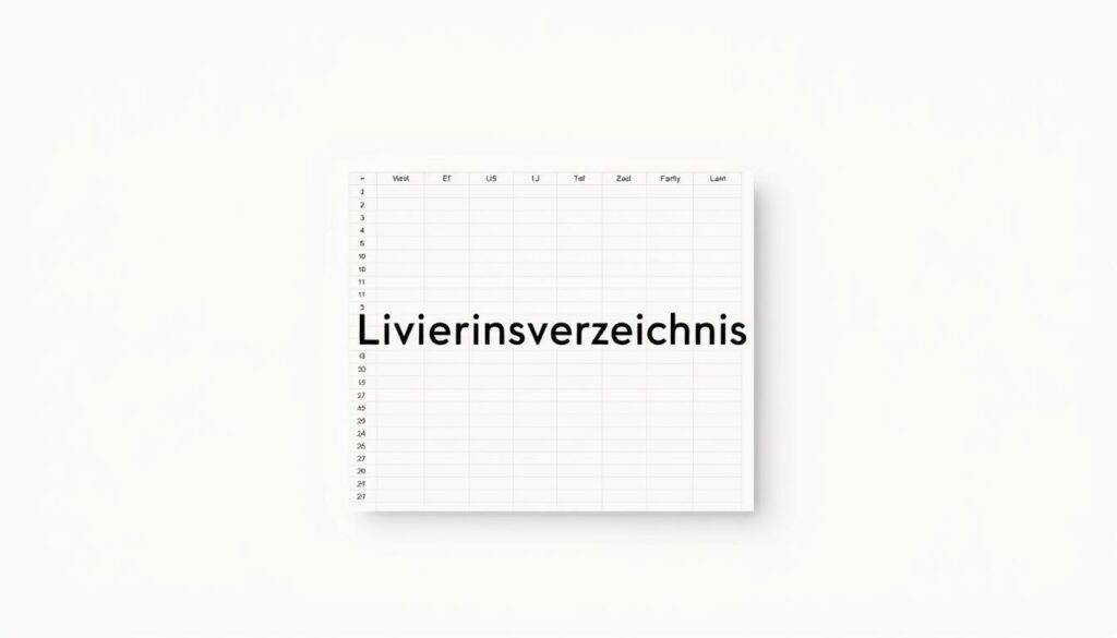 Leistungsverzeichnis  Excel Vorlage hier kostenlos downloaden