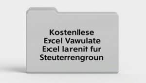 Lerngruppe Steuer Excel Vorlage hier kostenlos downloaden