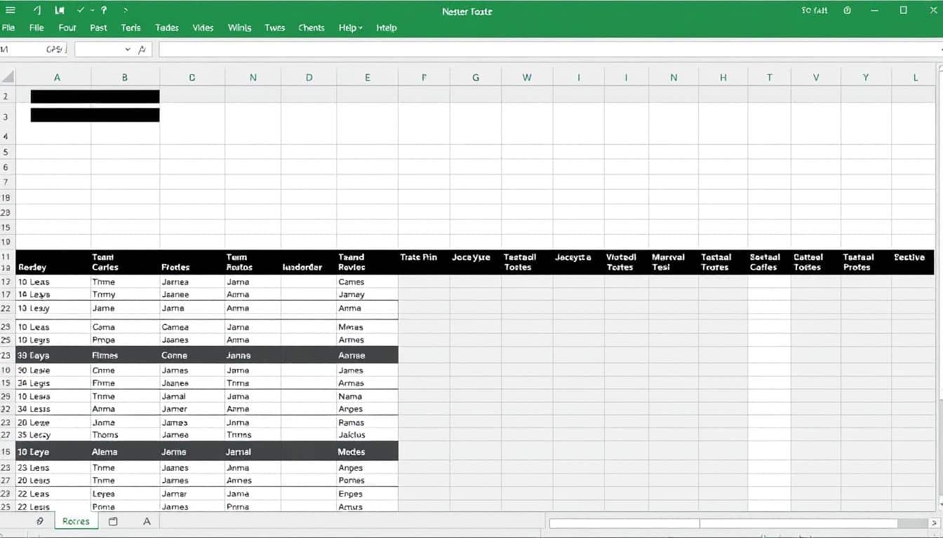 Mannschaftsliste Excel Vorlage hier kostenlos downloaden