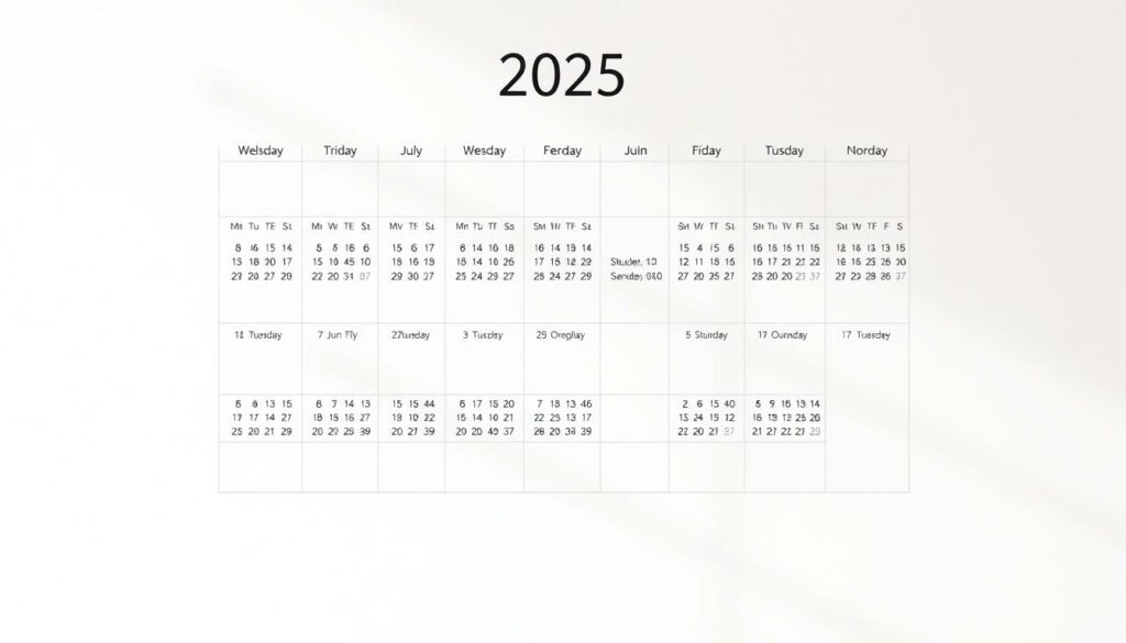 Monatskalender 2025 Excel Vorlage hier kostenlos downloaden