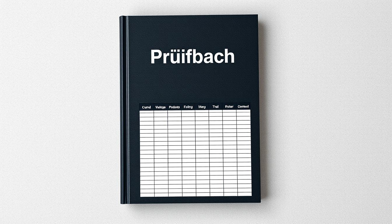 Prüfbuch Excel Vorlage hier kostenlos downloaden