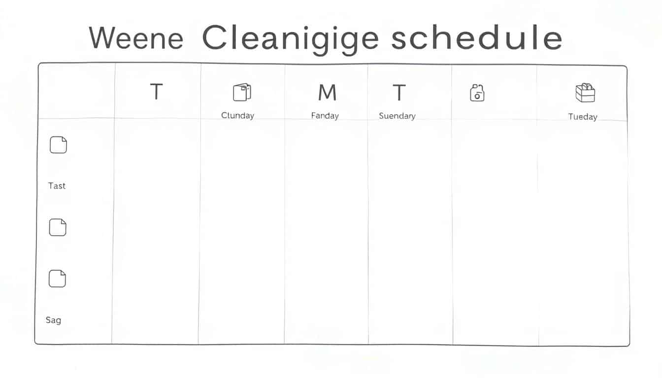 Putzplan wöchentlich Excel Vorlage hier kostenlos downloaden