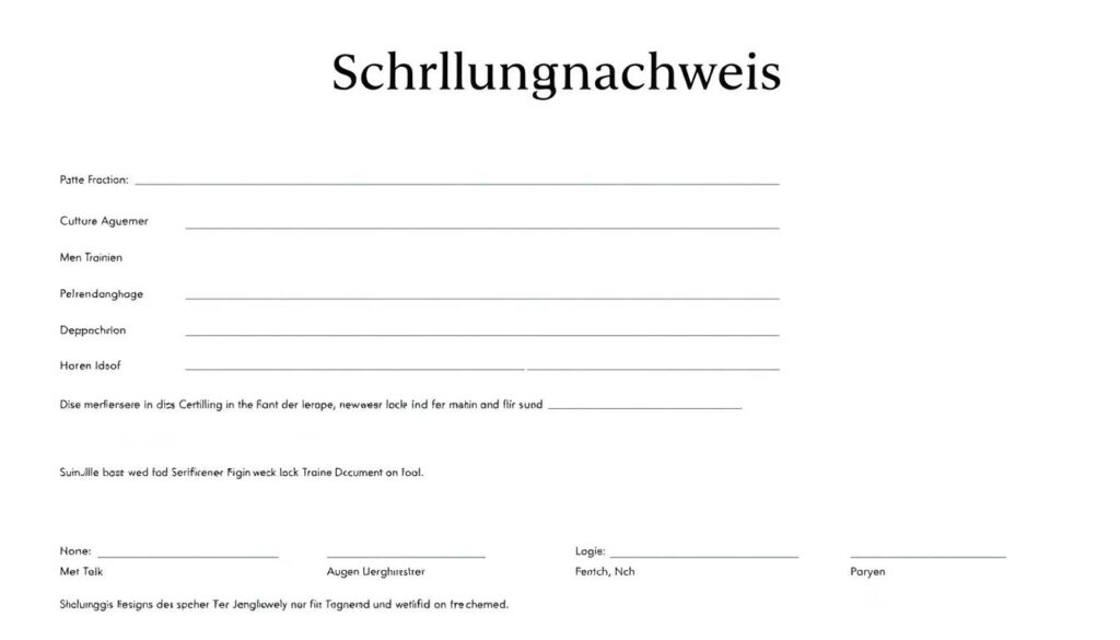 Schulungsnachweis Excel Vorlage hier kostenlos downloaden