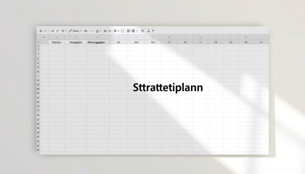 Strategieplan Excel Vorlage hier kostenlos downloaden