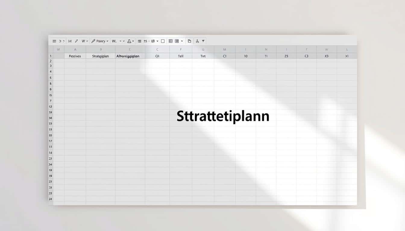 Strategieplan Excel Vorlage hier kostenlos downloaden