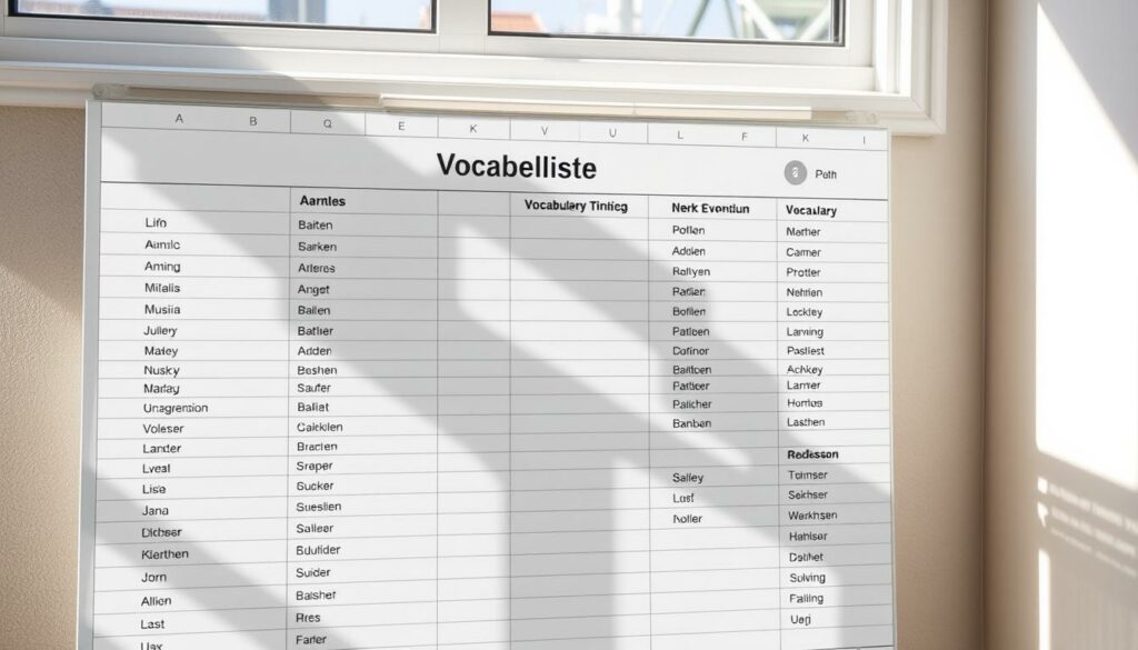 Vokabelliste Excel Vorlage hier kostenlos downloaden