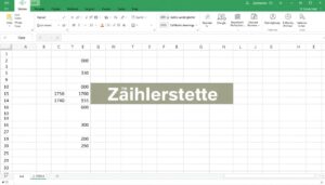 Zählerstände  Excel Vorlage hier kostenlos downloaden