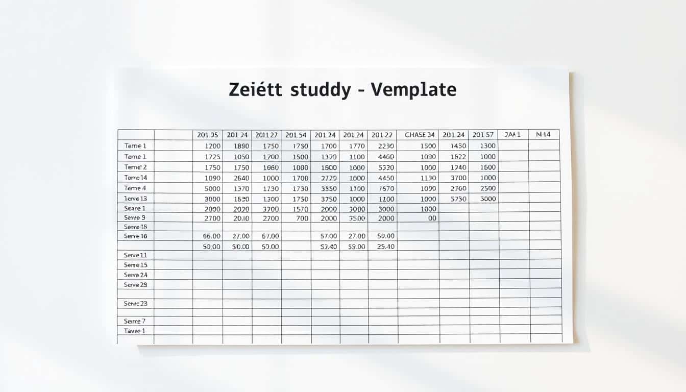 Zeitaufnahme Excel Vorlage hier kostenlos downloaden