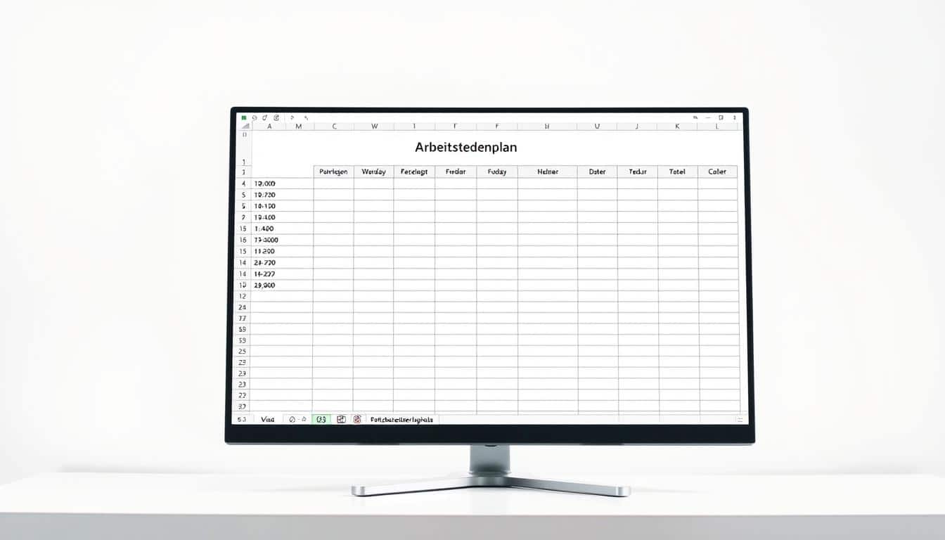 Arbeitsstundenplan Excel Vorlage hier kostenlos downloaden