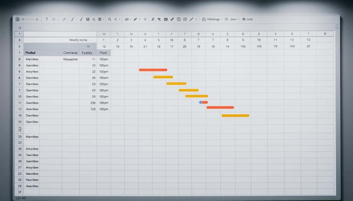 Gantt Kalenderwoche Excel Vorlage hier kostenlos downloaden