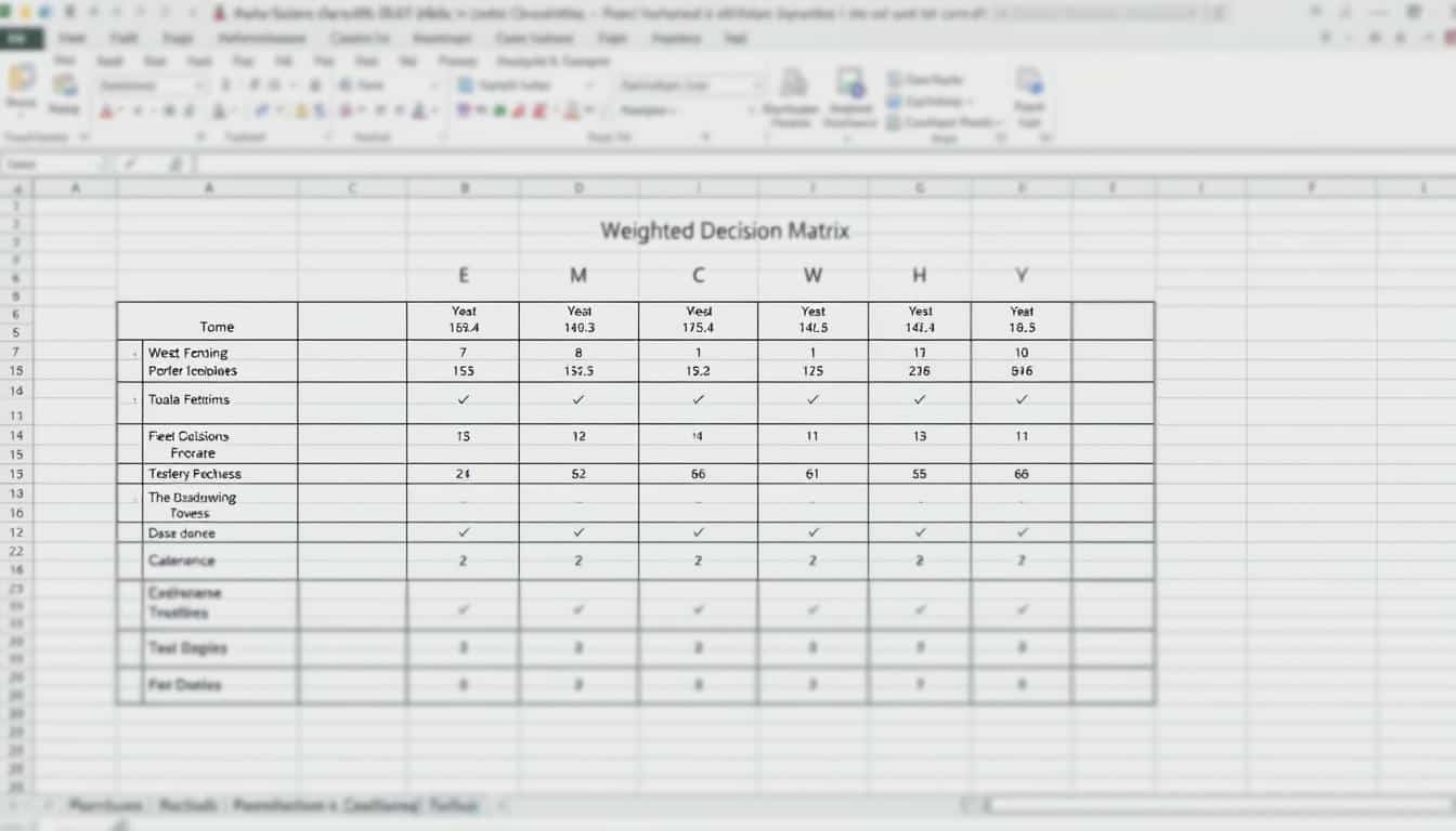 Gewichtete Entscheidungsmatrix Excel Vorlage hier kostenlos downloaden