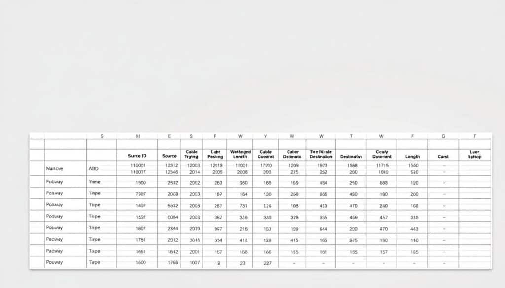 Kabelzugliste Excel Vorlage hier kostenlos downloaden