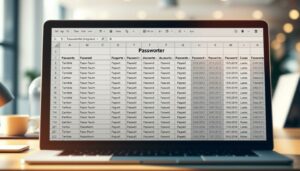 Passwörter Excel Vorlage hier kostenlos downloaden