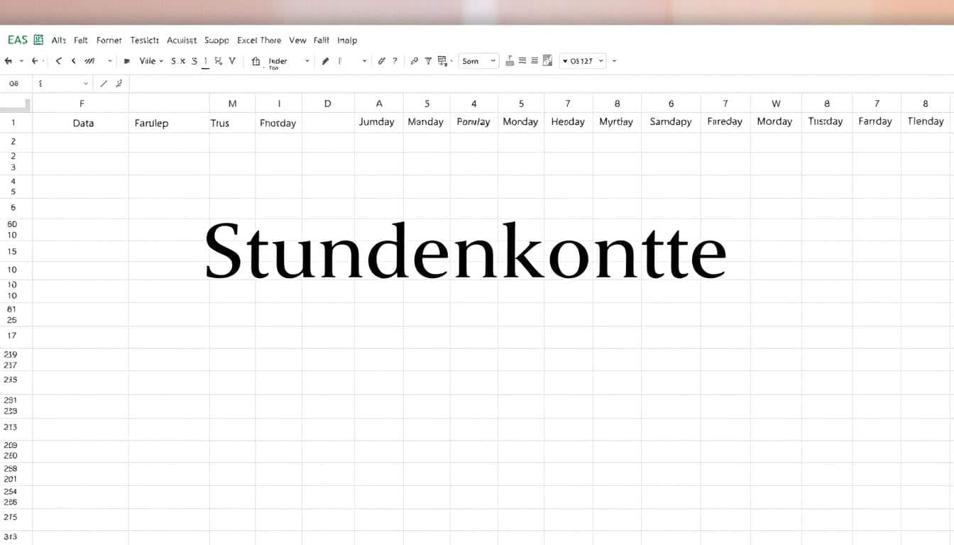 Stundenkonto Excel Vorlage hier kostenlos downloaden